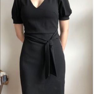 Express short Sleeve Tie Waist Sheath Dress